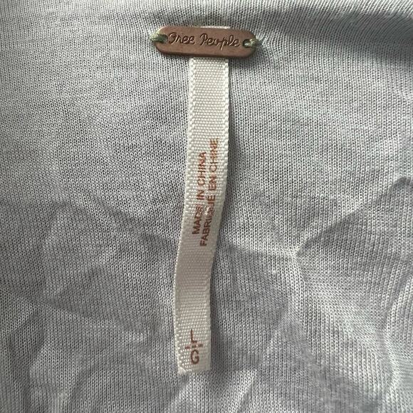 Free People Woman’s Stone Floral Scoop Back Bodycon Dress Elbow Sleeves-Size L - Picture 5 of 13